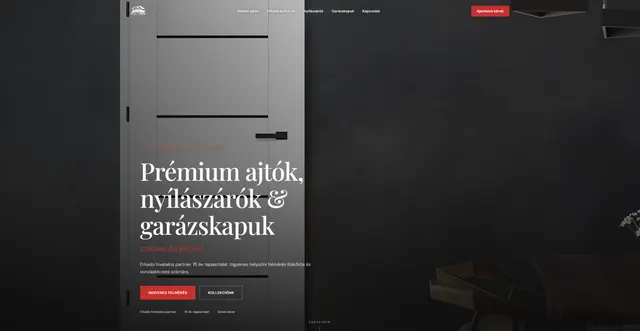 NMT Home General weboldalának nyitóképernyője